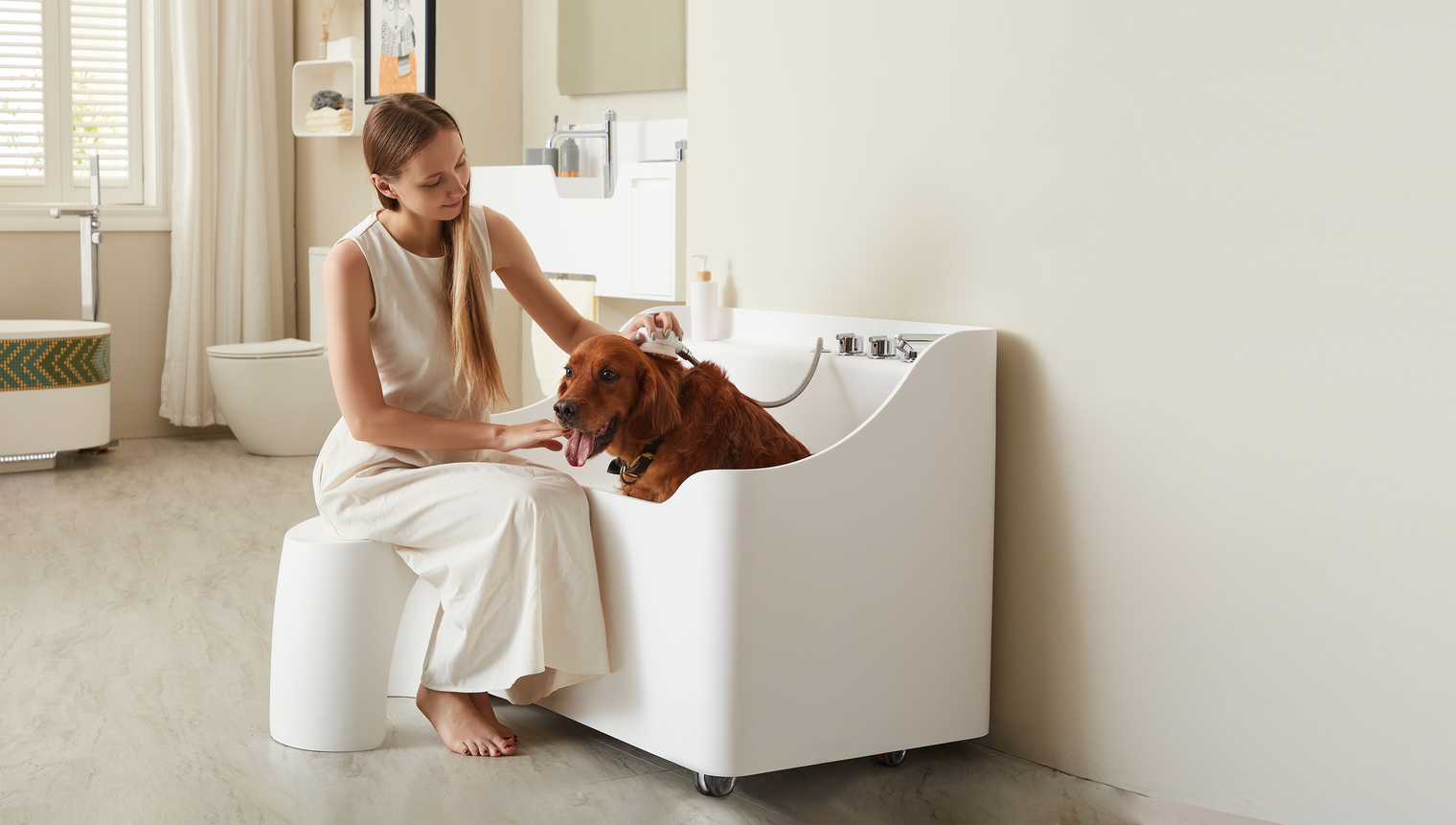 Doggie Bath (Large Breed)-BATHTUBS-doggie bath, dog bathtub, puppy bathtub,寵物浴缸,可移動浴缸,pet bathtub, 大型犬浴缸,小型犬浴缸, 犬隻浴缸,狗狗浴缸,Dog Grooming Bath Tub, animal bathtub, cat bathtub, Small pet bathtub hk,寵物沖涼,寵物洗澡