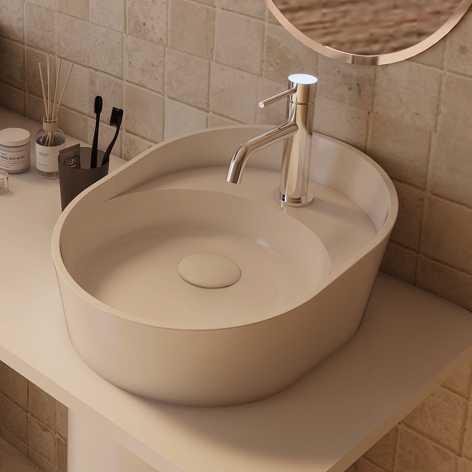 OSAKA Bevel Edge Overcounter Basins