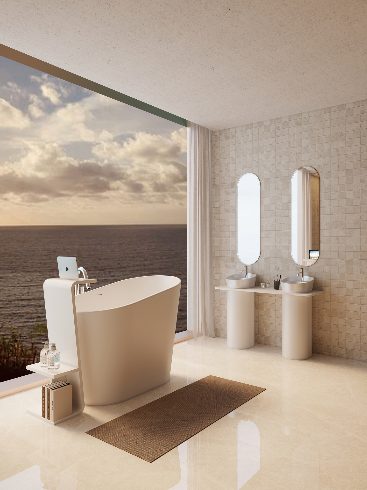 OSAKA Bevel Edge Overcounter Basins