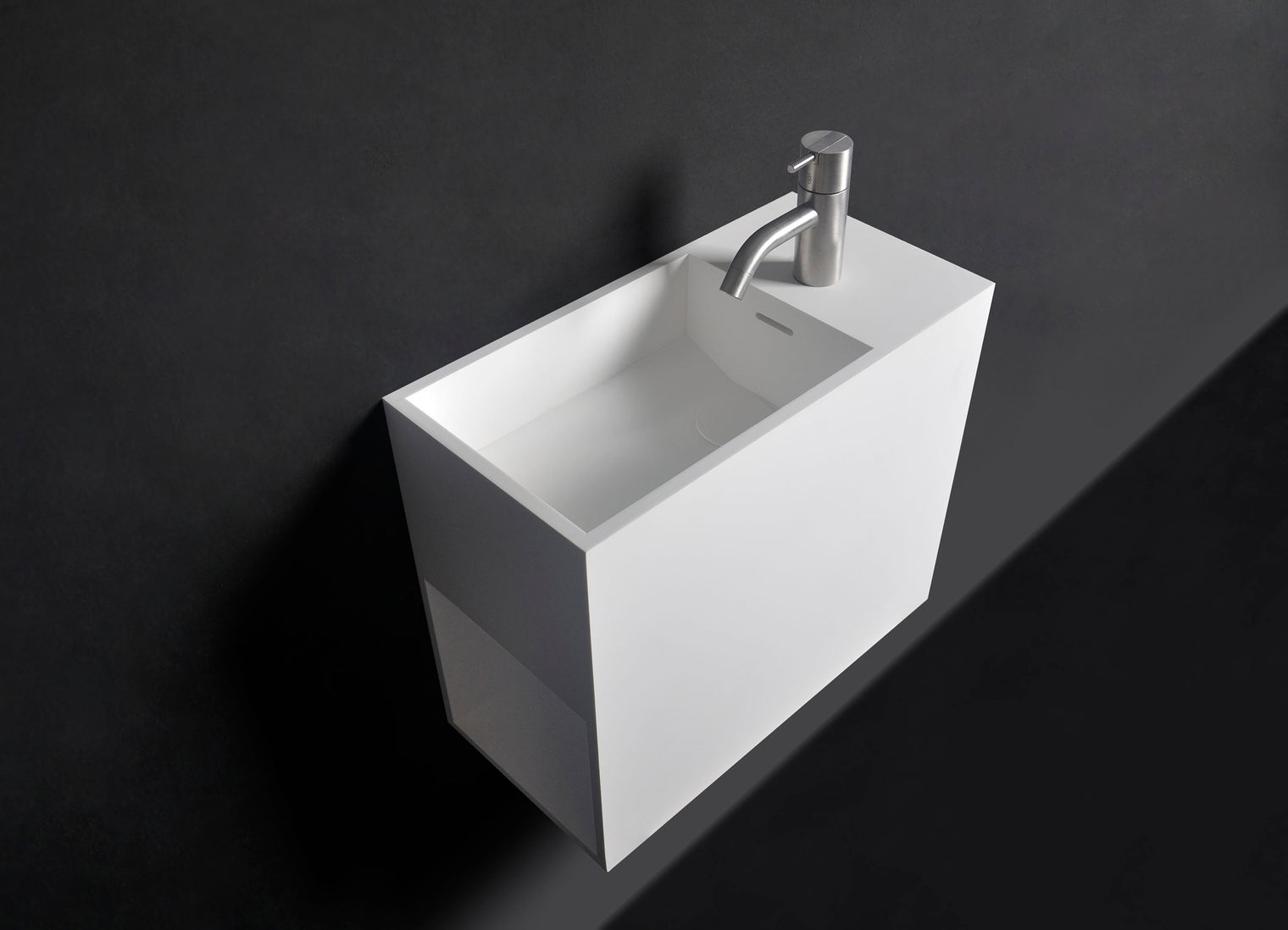 Pure WM 45 w/shelf-WALL MOUNT WASHBASINS-訂造一體無縫洗手盆,Tailor made Washbasins,waterbasin hk, 浴室物料,浴室裝修,訂造洗手盆,浴室翻新,Bathroomware ,Bespoke bathroom,浴室配件,訂造浴室潔具,訂造浴室傢俬,香港 浴室設計 公司,best custom bathroom furniture HK, Infinite Bath