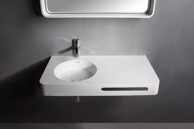 Cirque WM 90L-WALL MOUNT WASHBASINS-訂造一體無縫洗手盆,Tailor made Washbasins,waterbasin hk, 浴室物料,浴室裝修,訂造洗手盆,浴室翻新,Bathroomware ,Bespoke bathroom,浴室配件,訂造浴室潔具,訂造浴室傢俬,香港 浴室設計 公司,best custom bathroom furniture HK, Infinite Bath