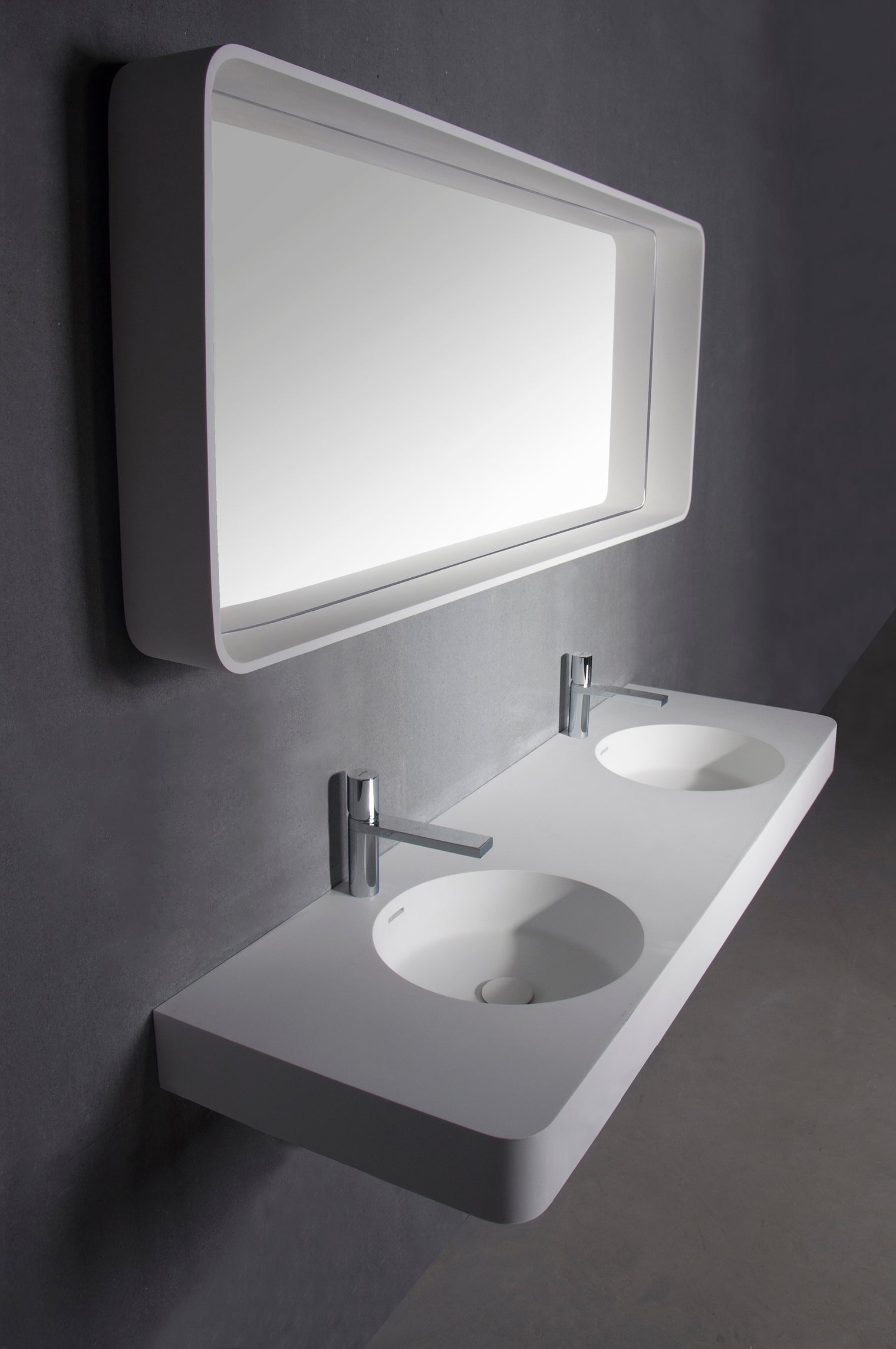 Cirque WM 150DB-WALL MOUNT WASHBASINS-訂造一體無縫洗手盆,Tailor made Washbasins,waterbasin hk, 浴室物料,浴室裝修,訂造洗手盆,浴室翻新,Bathroomware ,Bespoke bathroom,浴室配件,訂造浴室潔具,訂造浴室傢俬,香港 浴室設計 公司,best custom bathroom furniture HK, Infinite Bath