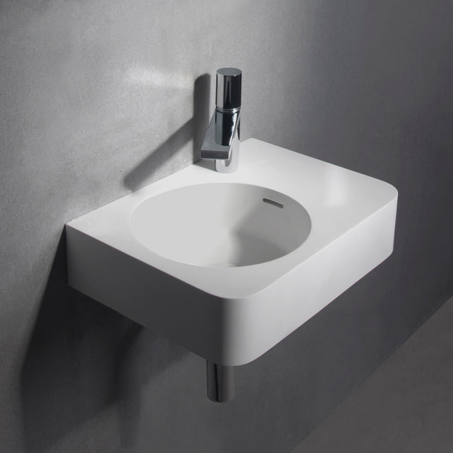 Cirque WM 45L with Towel Bar-WALL MOUNT WASHBASINS-訂造一體無縫洗手盆,Tailor made Washbasins,waterbasin hk, 浴室物料,浴室裝修,訂造洗手盆,浴室翻新,Bathroomware ,Bespoke bathroom,浴室配件,訂造浴室潔具,訂造浴室傢俬,香港 浴室設計 公司,best custom bathroom furniture HK, Infinite Bath