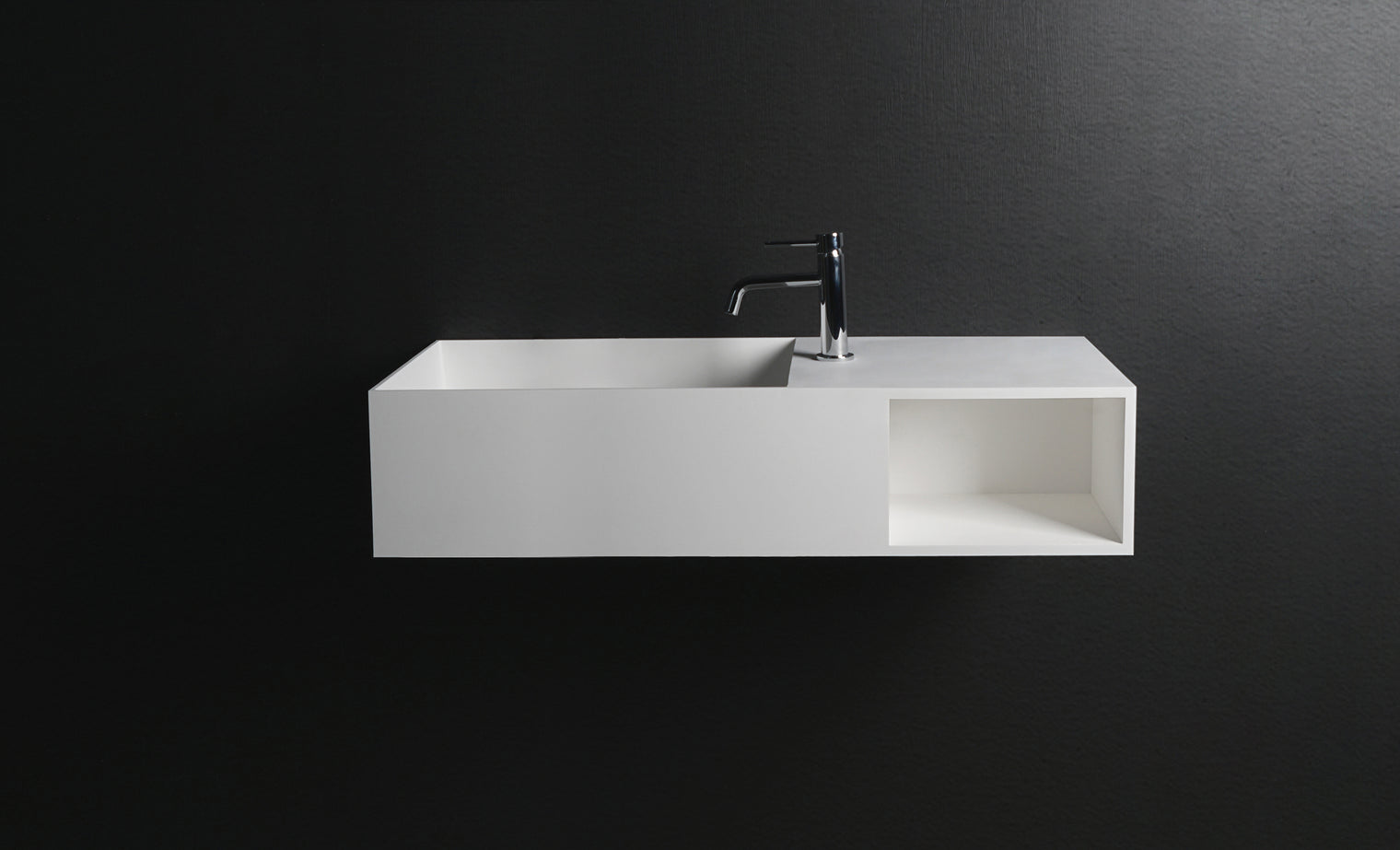 CUBE-X WM 100L w/Shelf-WALL MOUNT WASHBASINS-訂造一體無縫洗手盆,Tailor made Washbasins,waterbasin hk, 浴室物料,浴室裝修,訂造洗手盆,浴室翻新,Bathroomware ,Bespoke bathroom,浴室配件,訂造浴室潔具,訂造浴室傢俬,香港 浴室設計 公司,best custom bathroom furniture HK, Infinite Bath