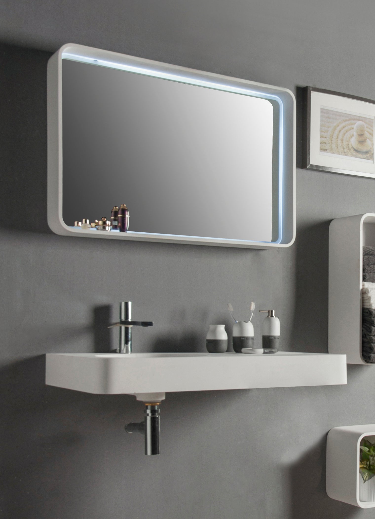 Cirque WM 55L-WALL MOUNT WASHBASINS-訂造一體無縫洗手盆,Tailor made Washbasins,waterbasin hk, 浴室物料,浴室裝修,訂造洗手盆,浴室翻新,Bathroomware ,Bespoke bathroom,浴室配件,訂造浴室潔具,訂造浴室傢俬,香港 浴室設計 公司,best custom bathroom furniture HK, Infinite Bath