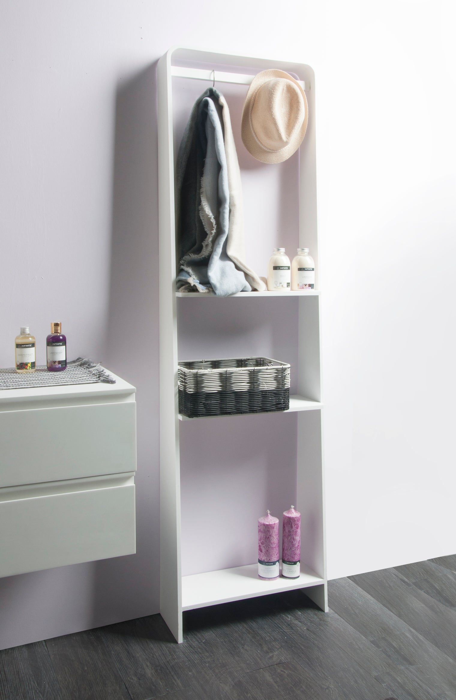 CIRQUE 202 Ladder Shelf-8050 Solid Surfaces Home-INFINITE-訂造洗手盆,浴室翻新, small size bathtubs, custom-made bathtub HK,freestanding bathtub Hong Kong, 獨立式 浴缸 香港, premium bathtub brands HK, Where to buy bathtubs in Hong Kong, best custom bathroom furniture HK, Infinite Bath, Infinite浴缸, Cloakroom,Vanities, Mirrors,Bathroom Furniture, 浴室裝修,浴室 櫃 訂造