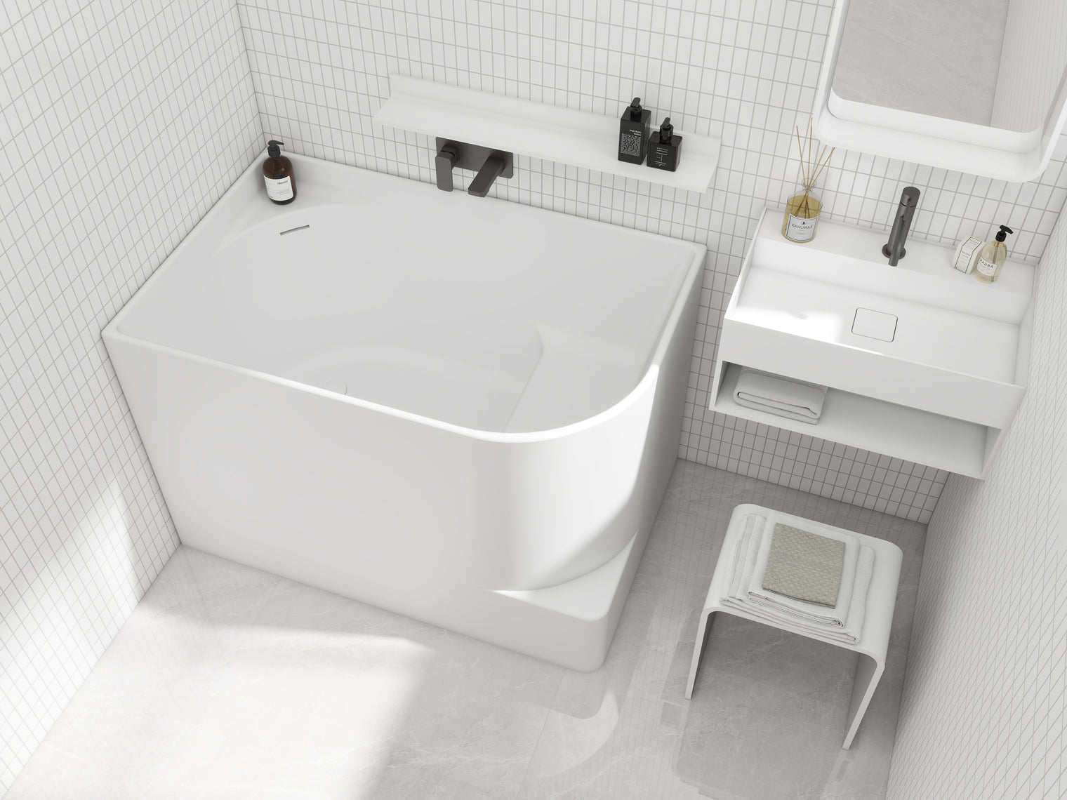 Rovigo 120R-BATHTUBS-INFINITE-訂造洗手盆,浴室翻新, small size bathtubs, custom-made bathtub HK,freestanding bathtub Hong Kong, 獨立式 浴缸 香港, premium bathtub brands HK, Where to buy bathtubs in Hong Kong, best custom bathroom furniture HK, Infinite Bath, Infinite浴缸, Cloakroom,Vanities, Mirrors,Bathroom Furniture, 浴室裝修,浴室 櫃 訂造