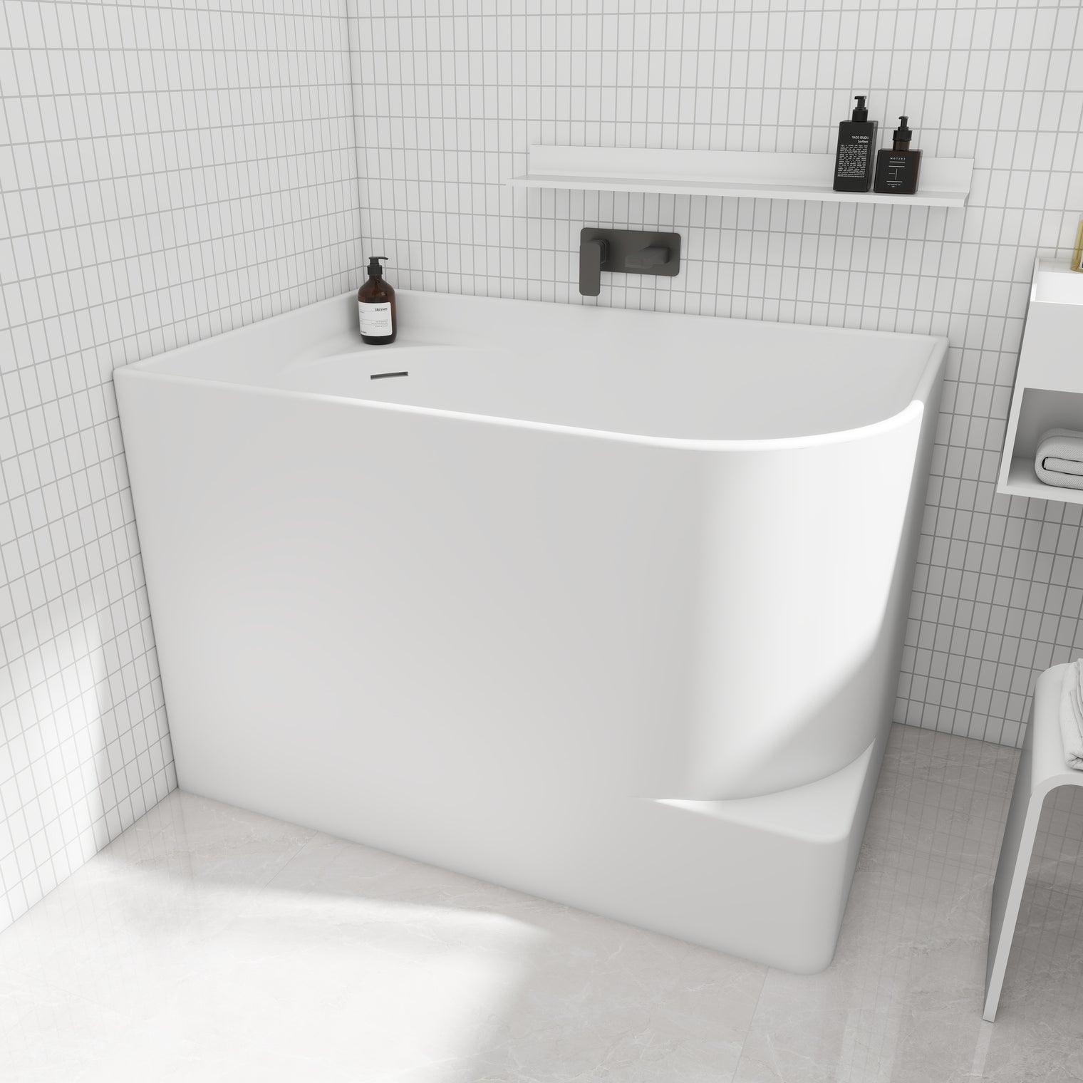 Rovigo 120R-BATHTUBS-INFINITE-訂造洗手盆,浴室翻新, small size bathtubs, custom-made bathtub HK,freestanding bathtub Hong Kong, 獨立式 浴缸 香港, premium bathtub brands HK, Where to buy bathtubs in Hong Kong, best custom bathroom furniture HK, Infinite Bath, Infinite浴缸, Cloakroom,Vanities, Mirrors,Bathroom Furniture, 浴室裝修,浴室 櫃 訂造