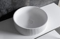 Basin with Stripes (Round) 44-OVERCOUNTER WASHBASINS-INFINITE BATH-訂造洗手盆,浴室翻新, small size bathtubs, custom-made bathtub HK,freestanding bathtub Hong Kong, 獨立式 浴缸 香港, premium bathtub brands HK, Where to buy bathtubs in Hong Kong, best custom bathroom furniture HK, Infinite Bath, Infinite浴缸, Cloakroom,Vanities, Mirrors,Bathroom Furniture, 浴室裝修,浴室 櫃 訂造