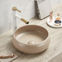 Ardea 36 Designer Round Ceramics Overcounter Washbasin Ardea系列36CM圓型陶瓷設計師檯上式臉盆採用特別溢水設計