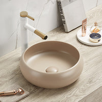 Ardea 36 Designer Round Ceramics Overcounter Washbasin Ardea系列36CM圓型陶瓷設計師檯上式臉盆採用特別溢水設計