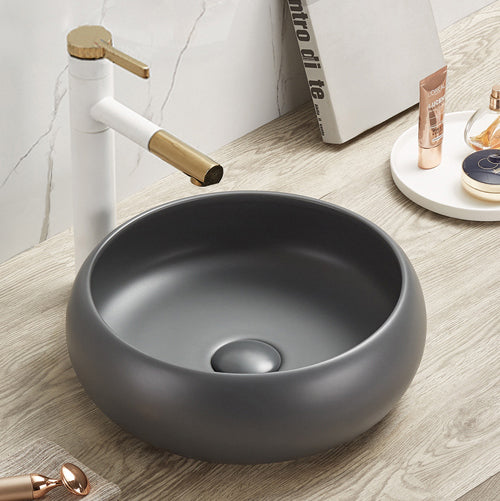 Ardea 36 Designer Round Ceramics Overcounter Washbasin Ardea系列36CM圓型陶瓷設計師檯上式臉盆採用特別溢水設計