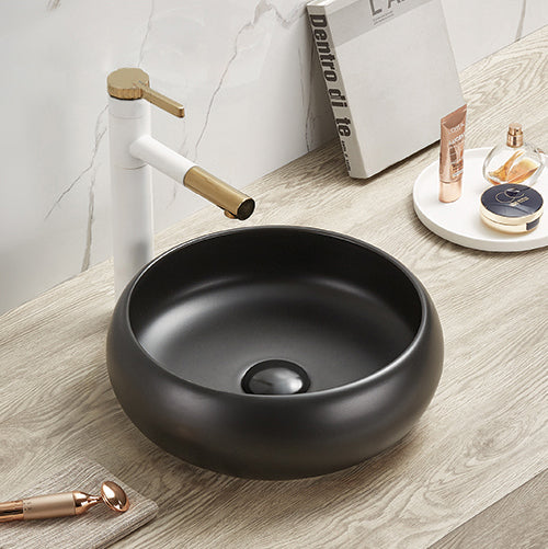 Ardea 36 Designer Round Ceramics Overcounter Washbasin Ardea系列36CM圓型陶瓷設計師檯上式臉盆採用特別溢水設計