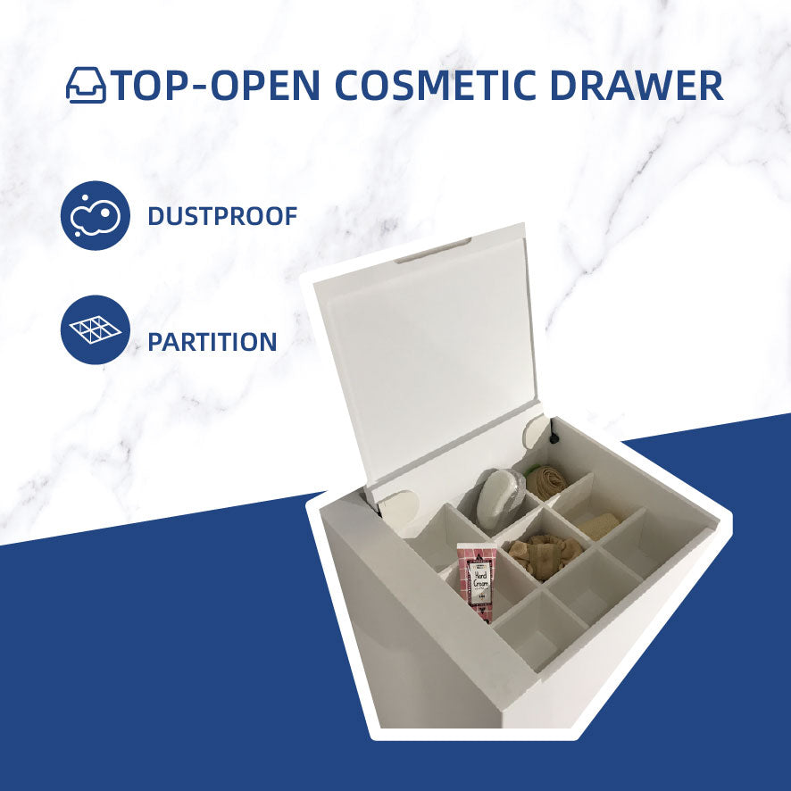 Top-Open Cosmetic Drawer