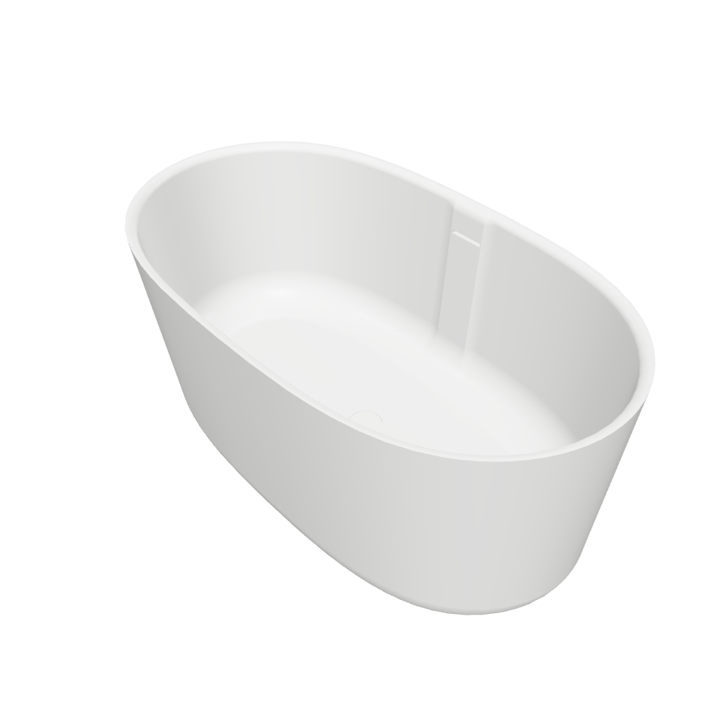 Niagara (Oval) 118 Freestanding Designer Solid Sufaces Oval Bathtub Niagara系列1米1鵝蛋型人造石設計師獨立式蝸居浴缸採用設計溢水設計