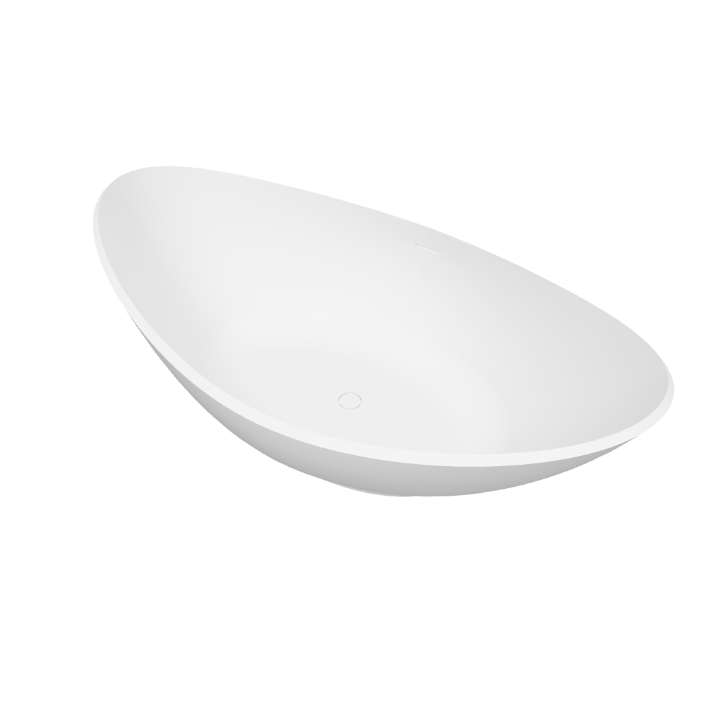 Naples 180 Freestanding Solid Surfaces Oval Bathtub Naples系列1米8鵝蛋型人造石獨立式大浴缸採用特別溢水設計