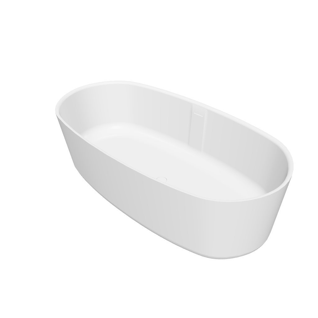 Niagara (Oval) 168 Freestanding Solid Surfaces Oval Bathtub Niagara系列1米6鵝蛋型人造石獨立式大浴缸採用特別溢水設計