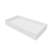 Super Thin Edge R 75 Rectangle Solid Surfaces Overcounter Washbasin Super Thin Edge系列超薄邊75厘米長方型膚感人造石台上洗手盆