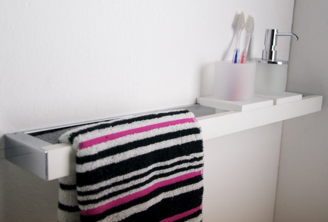 ROME Towel Bar w/Cup Holders