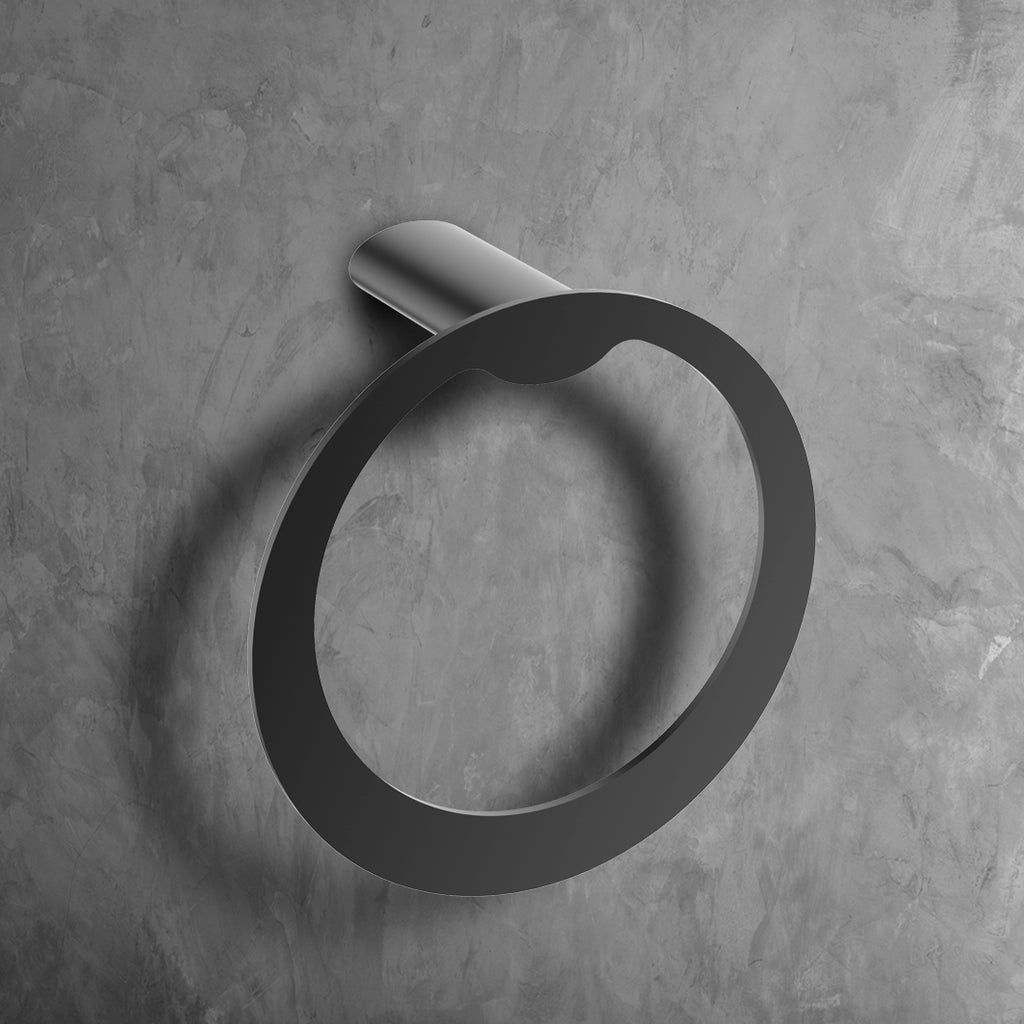 INFINITE | NUUK Towel Ring | Zinc base, Brass pipe