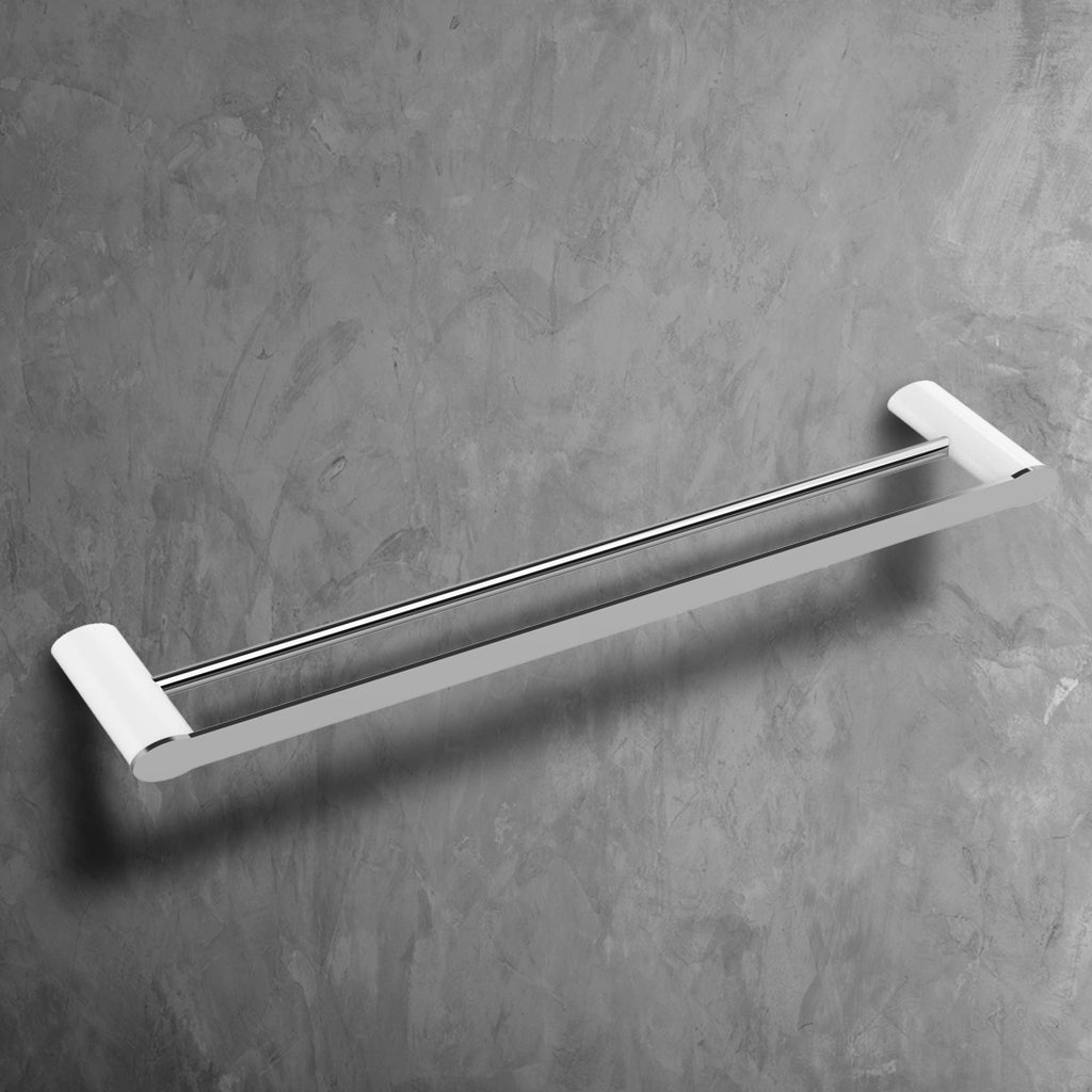 INFINITE | NUUK Double Towel Rail 60 | Zinc base, Brass pipe