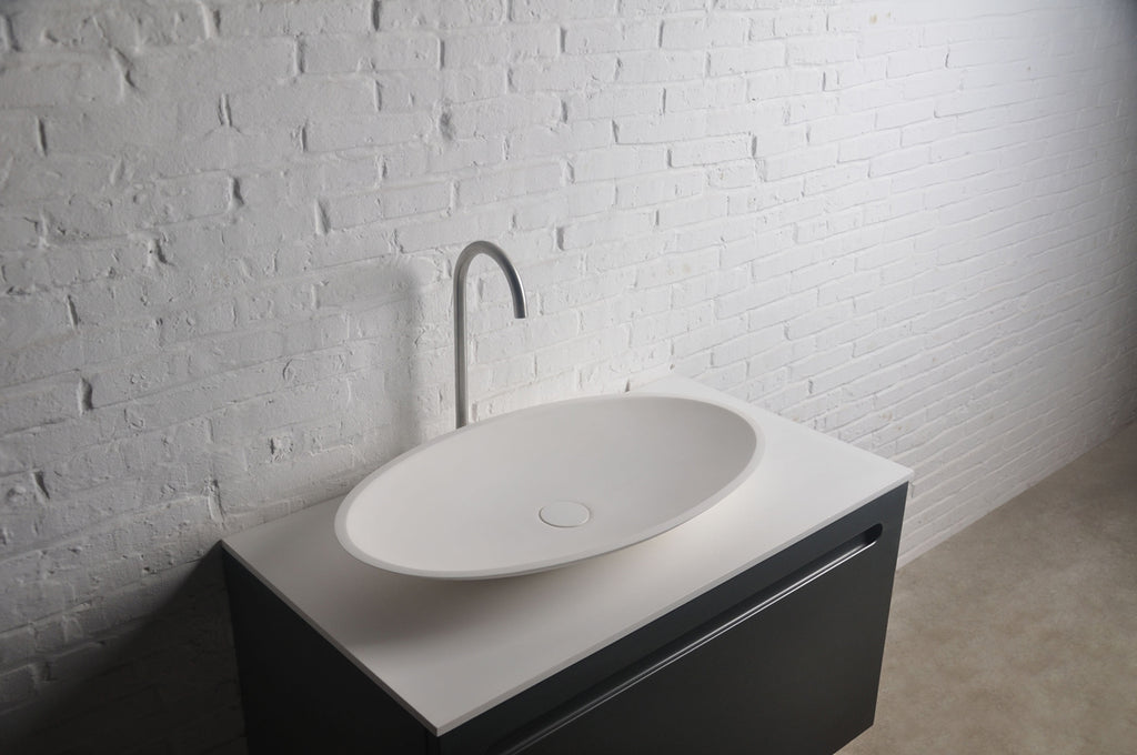 INFINITE | Bologna 70 Overcounter Washbasin | INFINITE Solid Surfaces