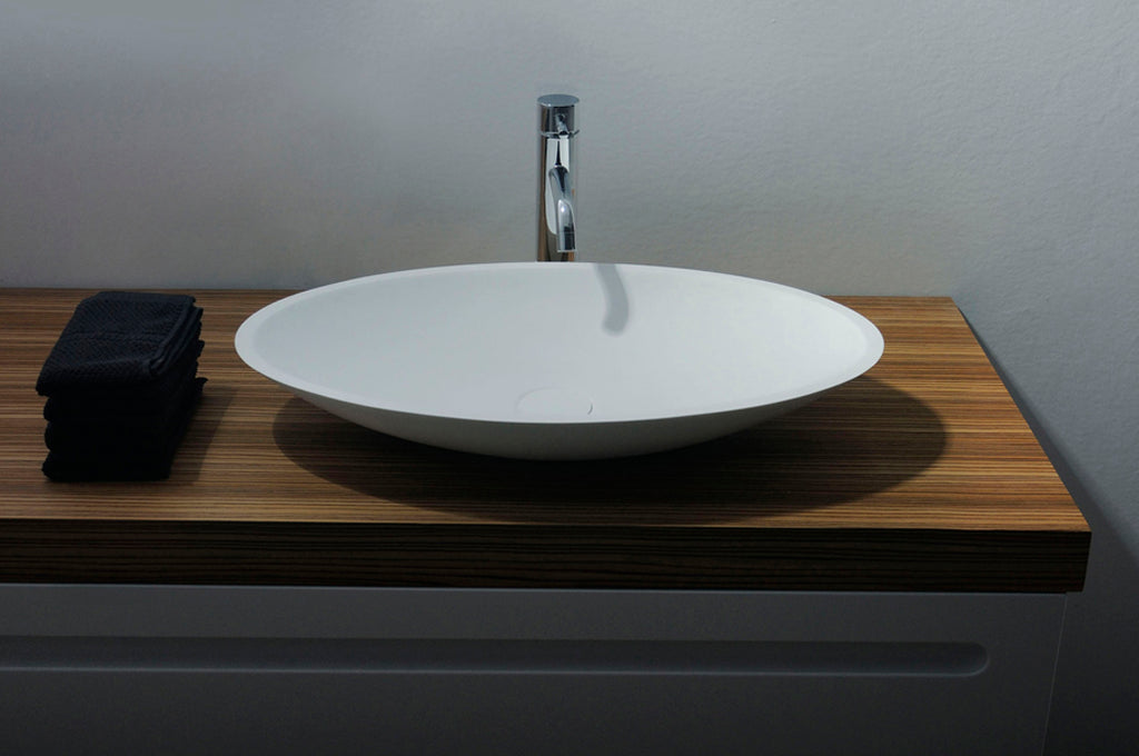 INFINITE | Bologna 70 Overcounter Washbasin | INFINITE Solid Surfaces