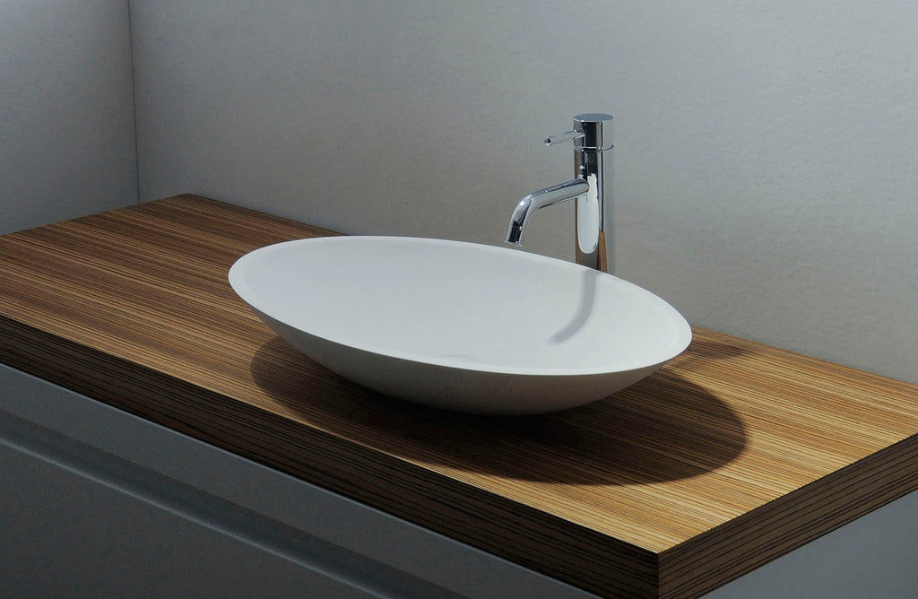 INFINITE | Bologna 70 Overcounter Washbasin | INFINITE Solid Surfaces