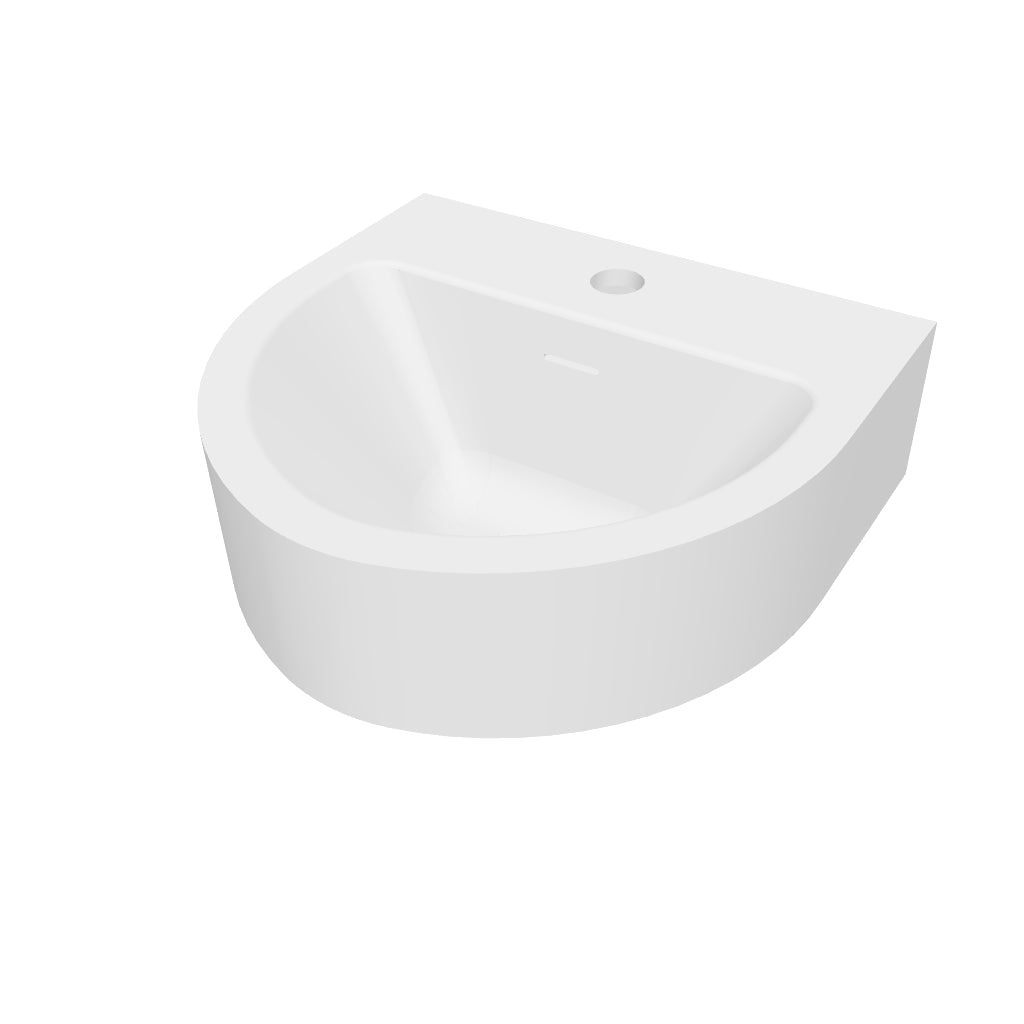 INFINITE | Rieti WM 38 | Wall Mount Washbasin | INFINITE Solid Surfaces