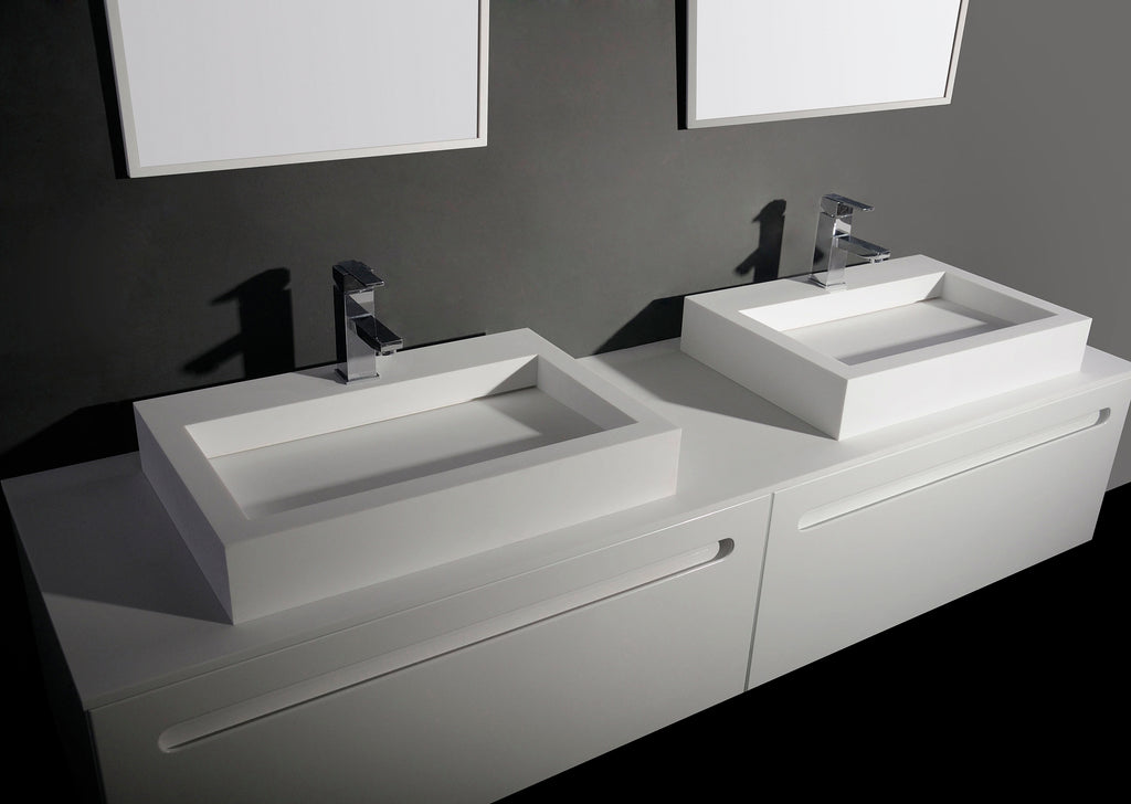 INFINITE | Minerva WM 60 | Wall Mount Washbasin | INFINITE Solid Surfaces