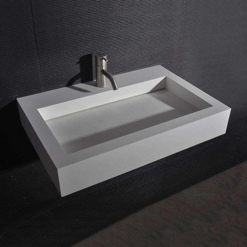 INFINITE | Minerva WM 60 | Wall Mount Washbasin | INFINITE Solid Surfaces