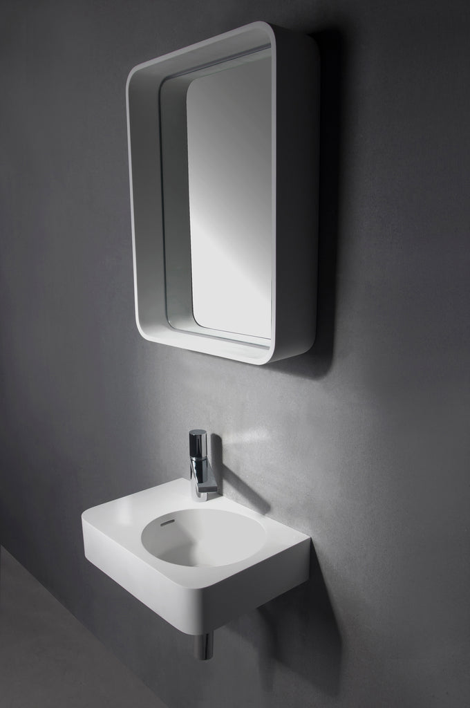 INFINITE | Cirque WM 45R | Wall Mount Washbasin | INFINITE Solid Surfaces