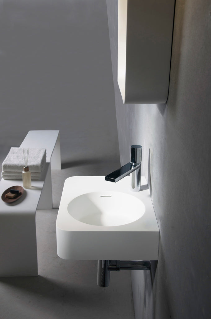 INFINITE | Cirque WM 45R | Wall Mount Washbasin | INFINITE Solid Surfaces