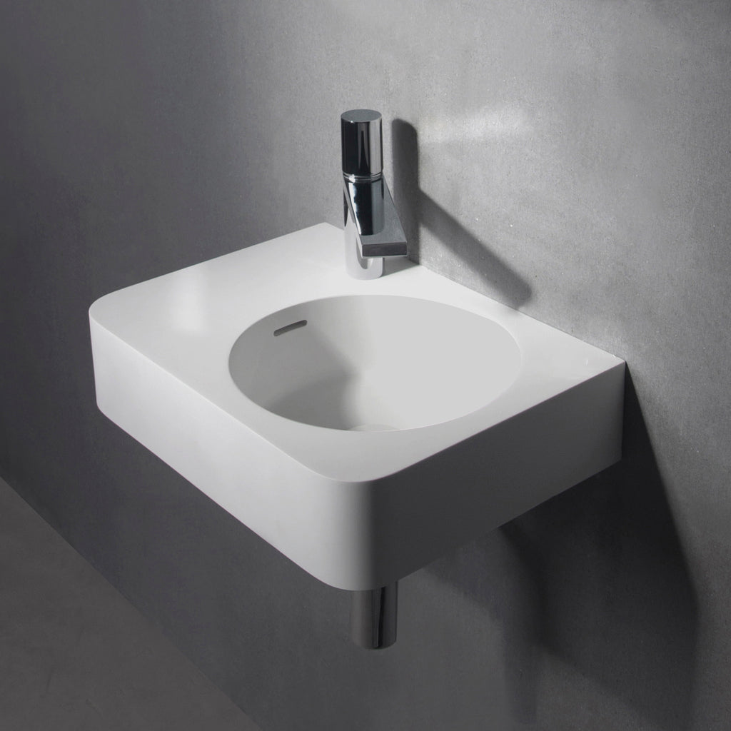 INFINITE | Cirque WM 45R | Wall Mount Washbasin | INFINITE Solid Surfaces