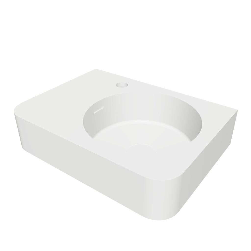 INFINITE | Cirque WM 45R | Wall Mount Washbasin | INFINITE Solid Surfaces