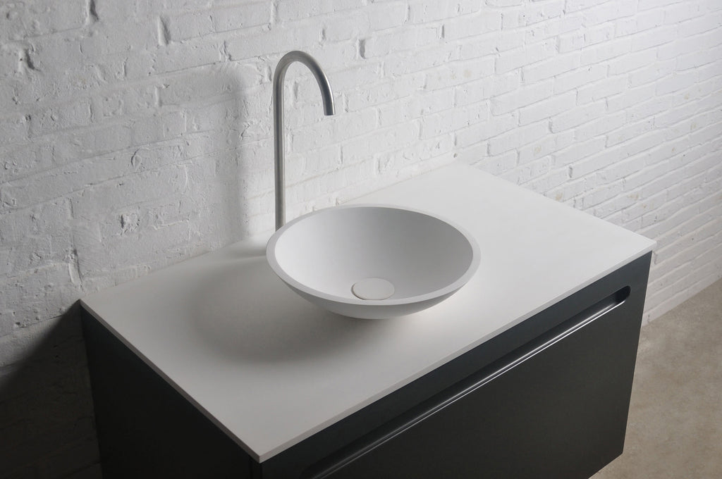 INFINITE | Bologna 35 Overcounter Washbasin | INFINITE Solid Surfaces