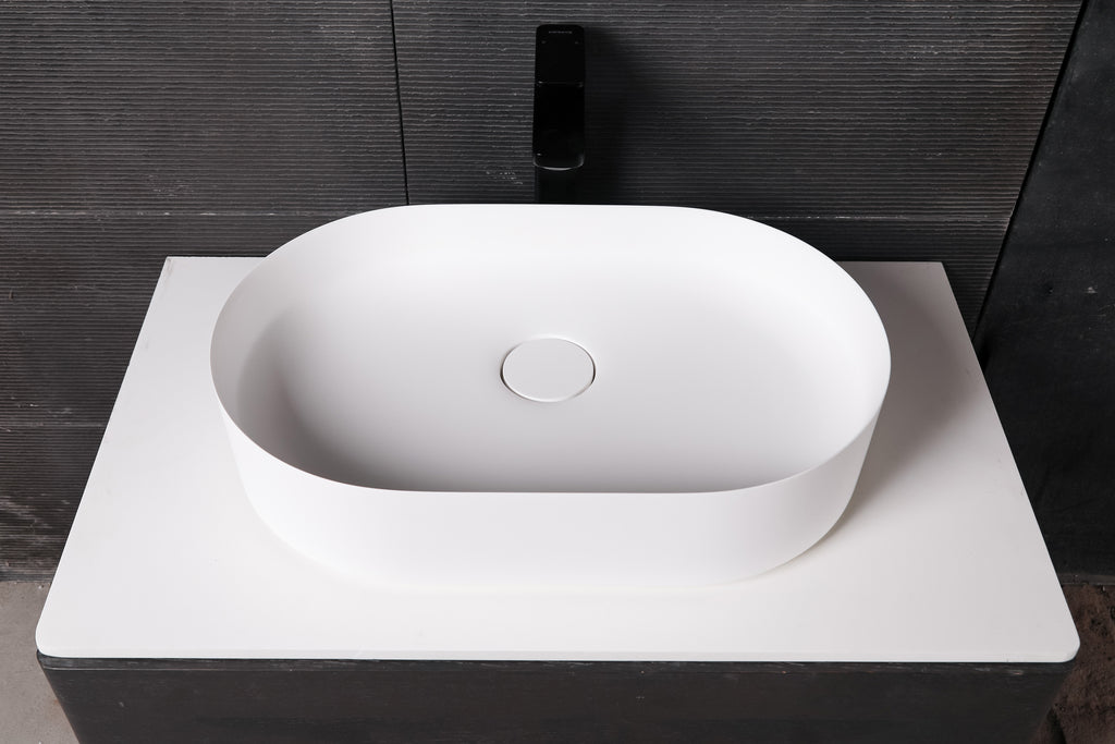 INFINITE | Float E 54 Overcounter Washbasin | INFINITE Solid Surfaces