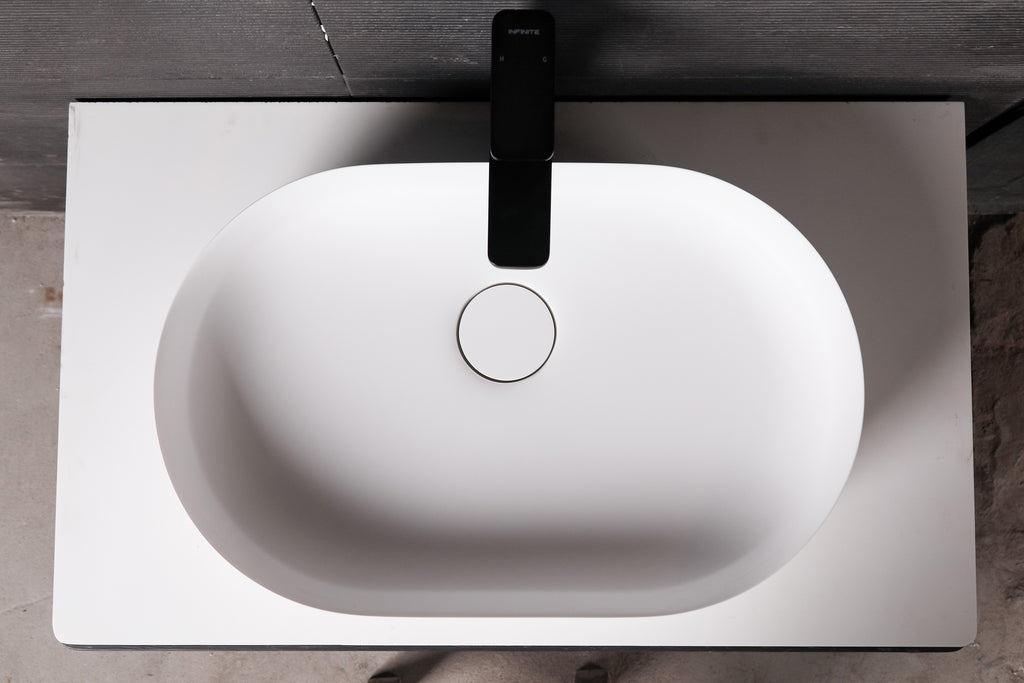 INFINITE | Float E 54 Overcounter Washbasin | INFINITE Solid Surfaces