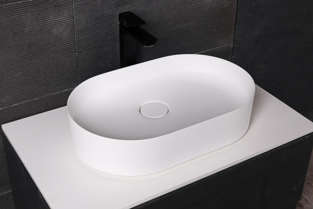 INFINITE | Float E 54 Overcounter Washbasin | INFINITE Solid Surfaces