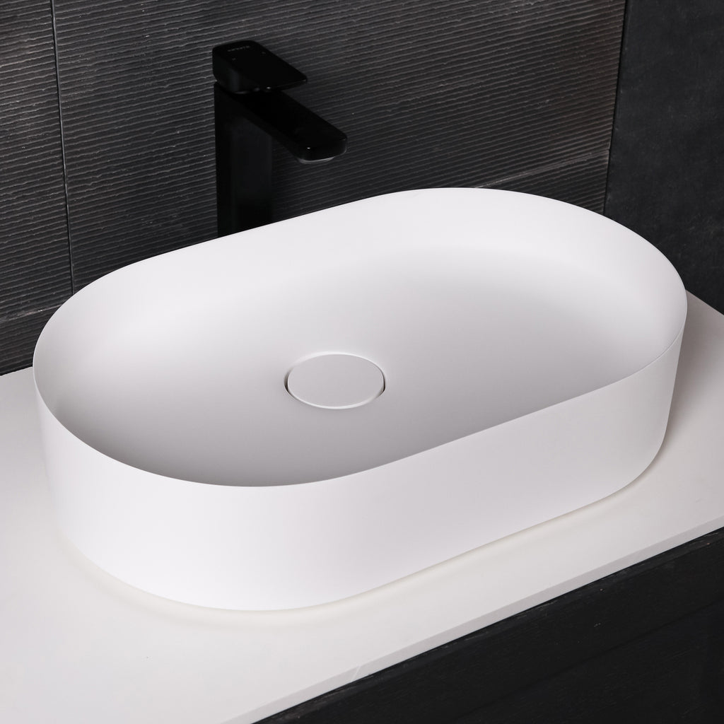 INFINITE | Float E 54 Overcounter Washbasin | INFINITE Solid Surfaces