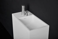 INFINITE | Pure WM 45 with Shelf | Wall Mount Washbasin | INFINITE Solid Surfaces