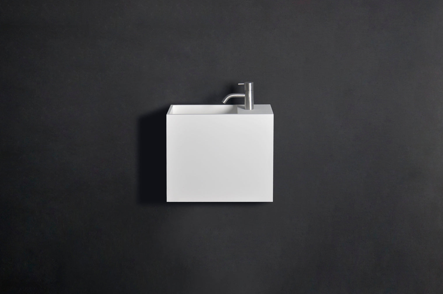 INFINITE | Pure WM 45 with Shelf | Wall Mount Washbasin | INFINITE Solid Surfaces