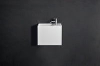 INFINITE | Pure WM 45 with Shelf | Wall Mount Washbasin | INFINITE Solid Surfaces