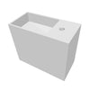 INFINITE | Pure WM 45 with Shelf | Wall Mount Washbasin | INFINITE Solid Surfaces