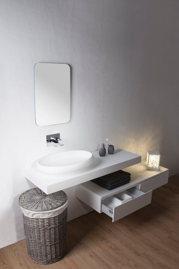 INFINITE | Ardea 60 Wall Mount Washbasin | INFINITE Solid Surface