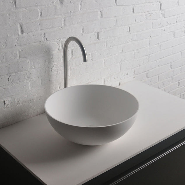 INFINITE | Super Thin Edge 39 | Overcounter Washbasin | INFINITE Solid Surfaces