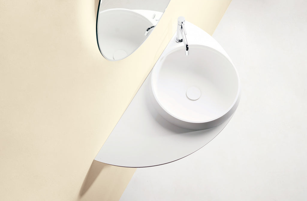 INFINITE | Captop 1.0 Wall Mount Washbasin | INFINITE Solid Surfaces