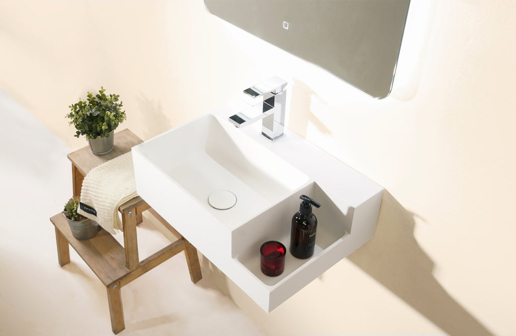 INFINITE | Captop 2.0 Wall Mount Washbasin | INFINITE Solid Surfaces