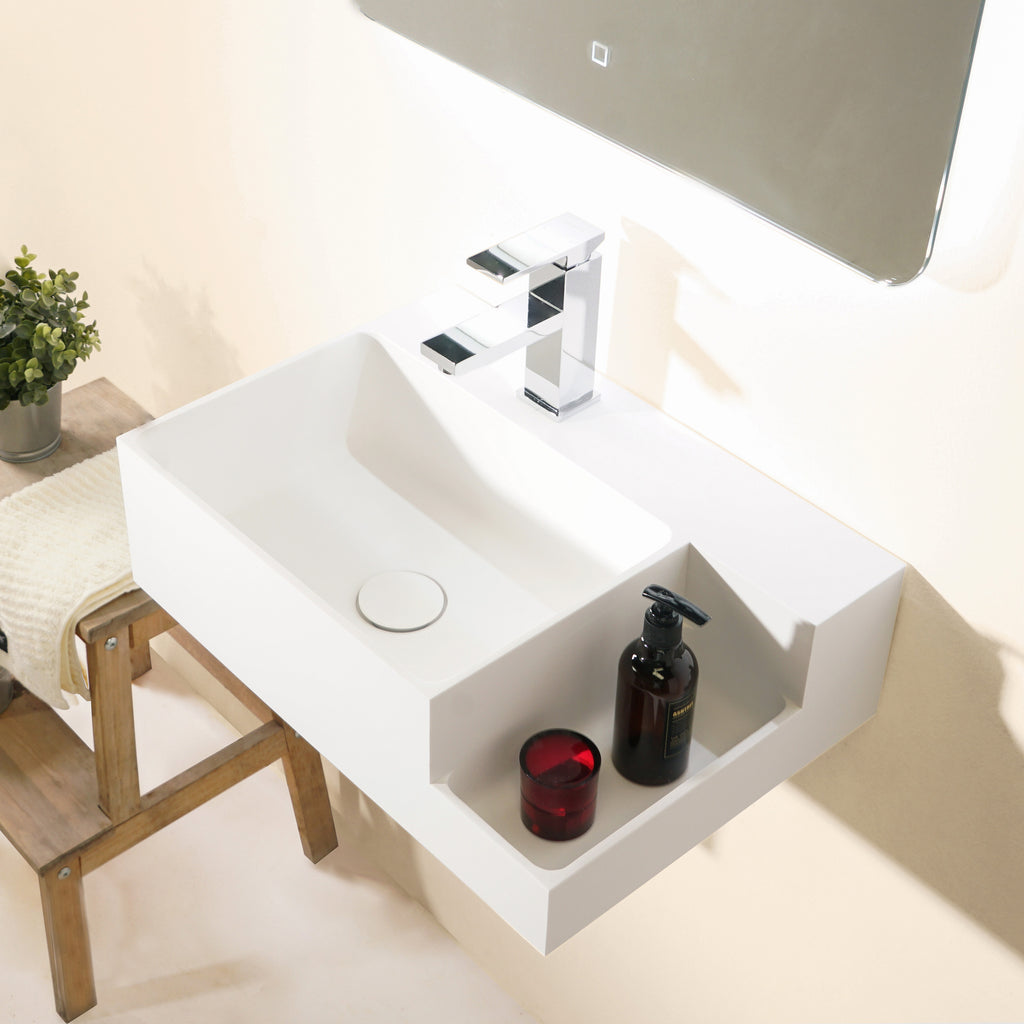 INFINITE | Captop 2.0 Wall Mount Washbasin | INFINITE Solid Surfaces