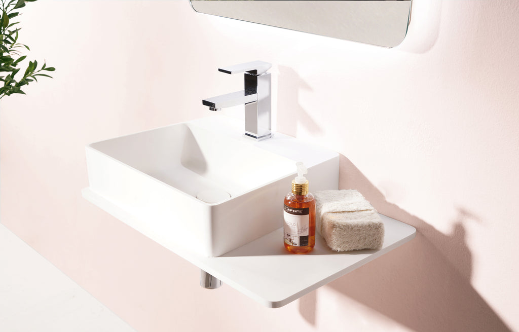 INFINITE | Captop 3.0 Wall Mount Washbasin | INFINITE Solid Surfaces